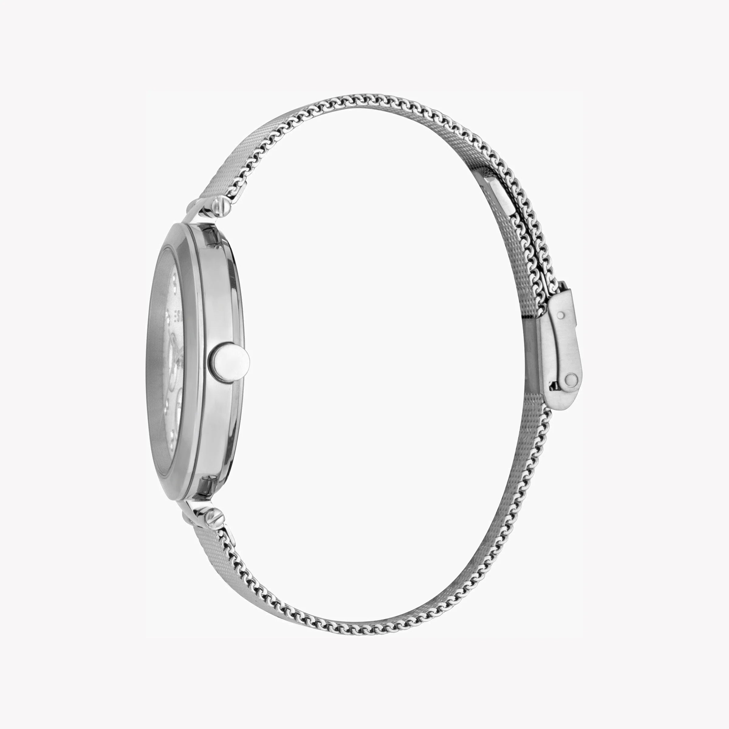 ESPRIT Women's Watch with Silver Stainless Steel Case and Silver Stainless Steel Band