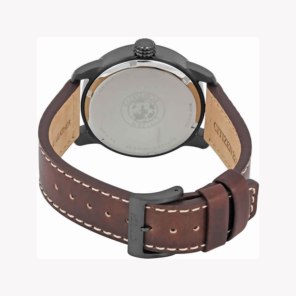 CITIZEN BM8478-01L ELEGANT POWER - Men's Eco-Drive Watch with Dark Blue Dial and Leather Band-i-Watch-2