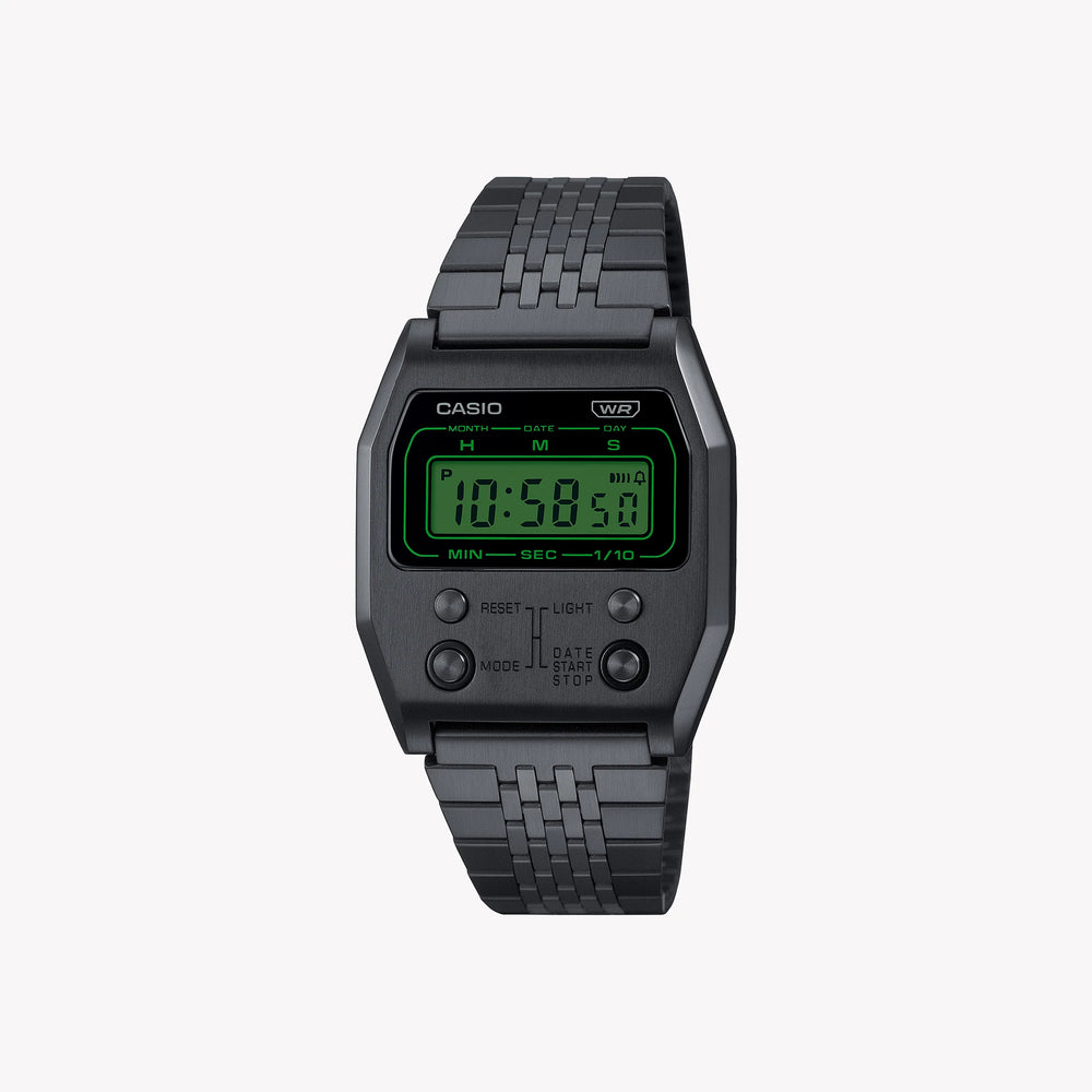 Casio Men's Black Stainless Steel Watch, Digital Display | A1100b-1 by i-watch