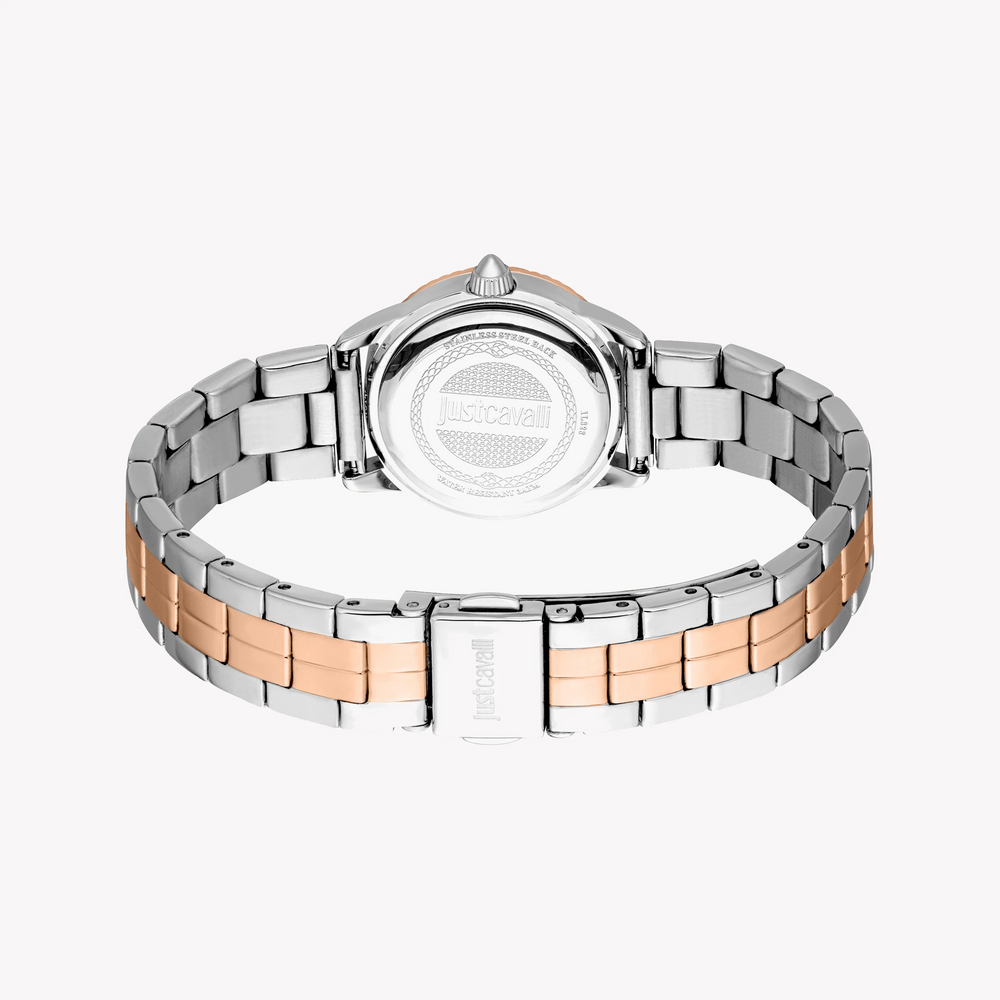 Just Cavalli Women's Two-Tone Watch, Silver & Rose Gold | Jc1l328m0095 by i-watch