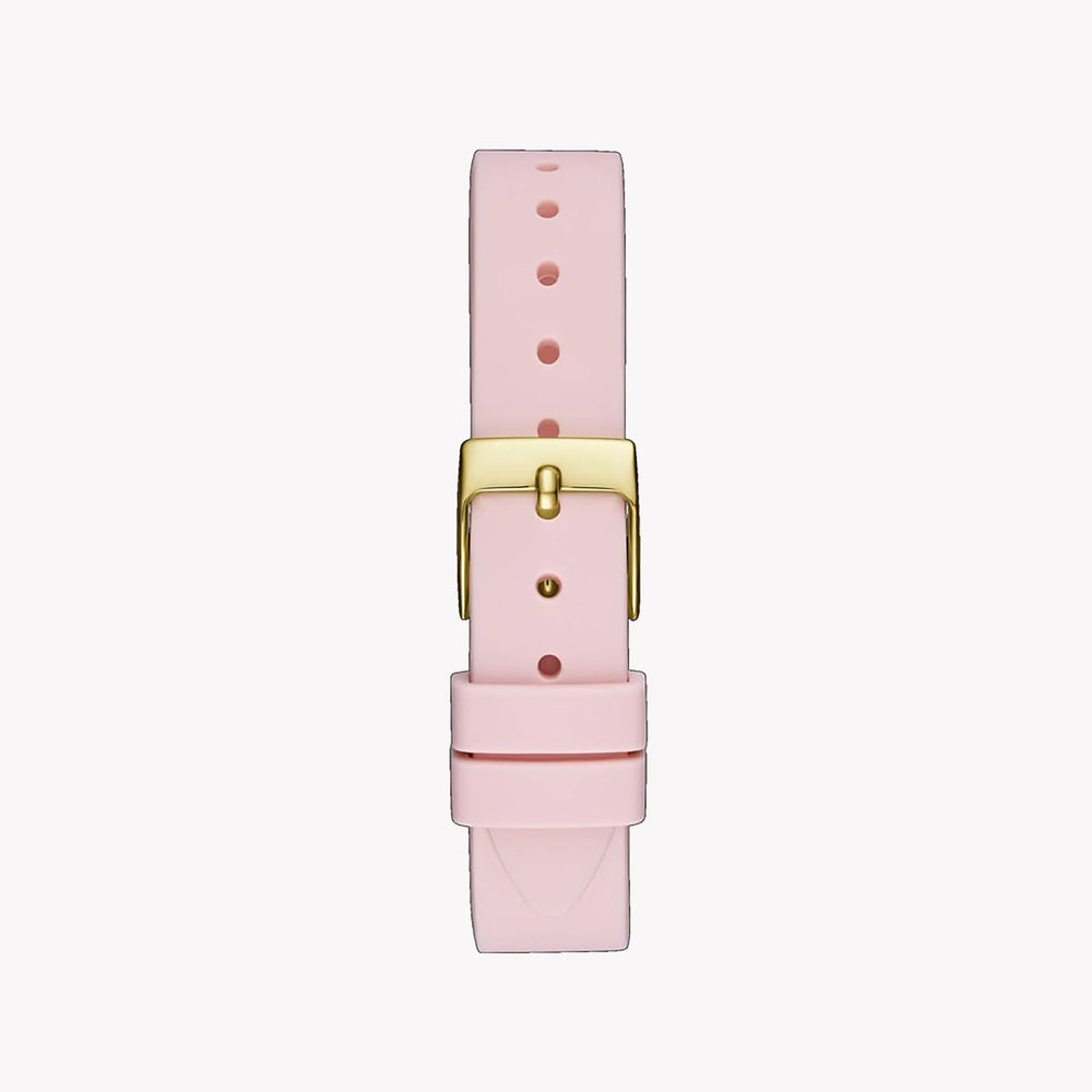 Guess Women's Pink Silicone Watch, Gold Case | Gw0356l2 by i-watch