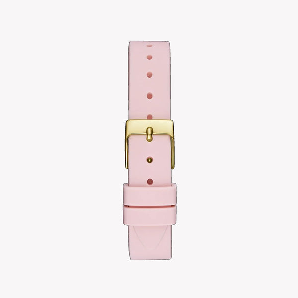 Guess Women's Pink Silicone Watch, Gold Case | Gw0356l2 by i-watch