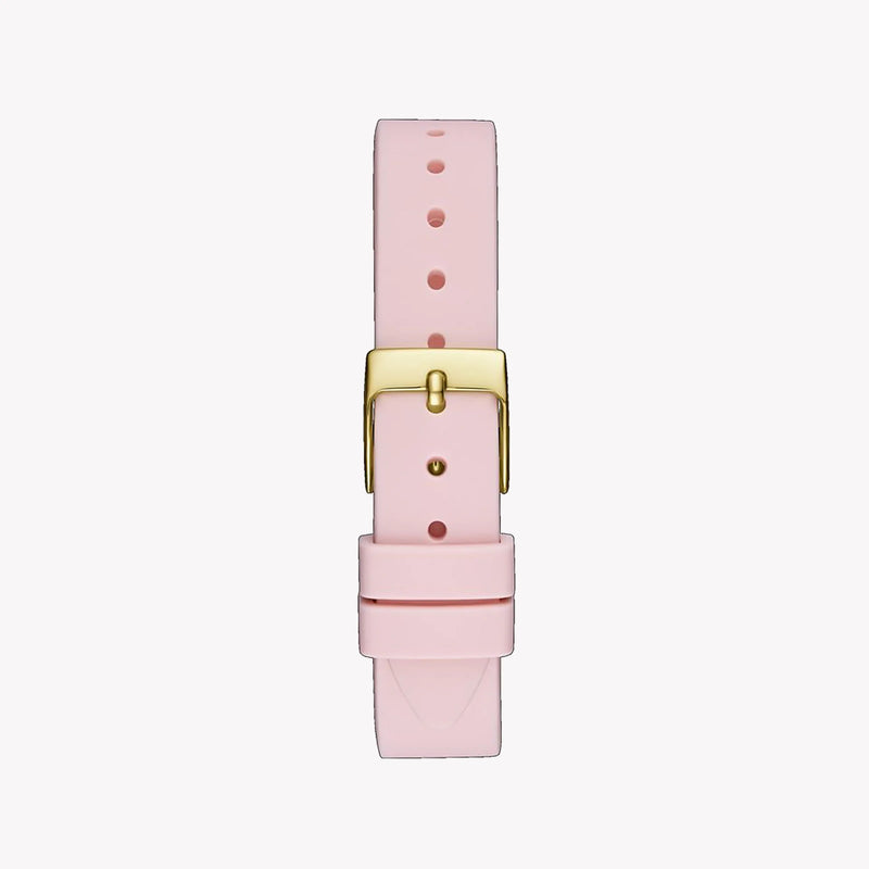 Guess Women's Pink Silicone Watch, Gold Case | Gw0356l2 by i-watch