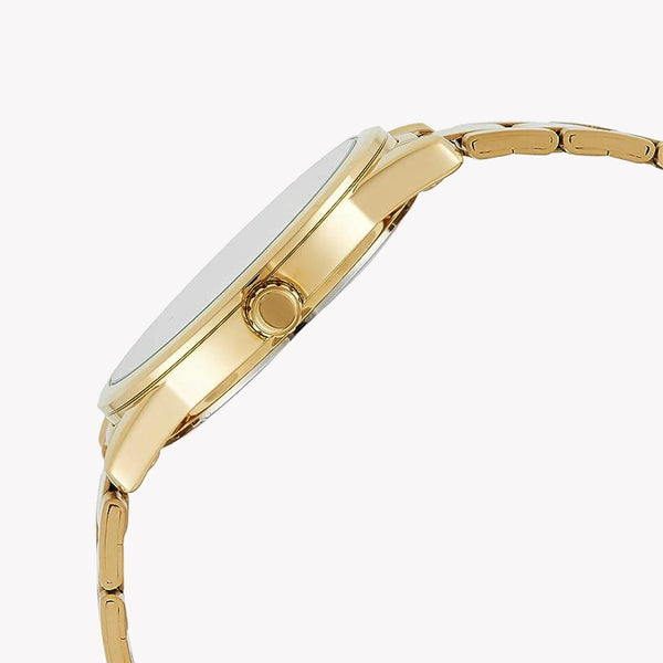 Timeless Elegance Men's Gold Watch, White Dial | Mtp-V001g-9budf by i-watch