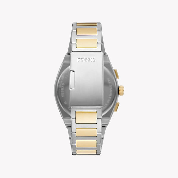 Fossil Men's Silver & Gold Watch, Black Dial | Fs5879 by i-watch