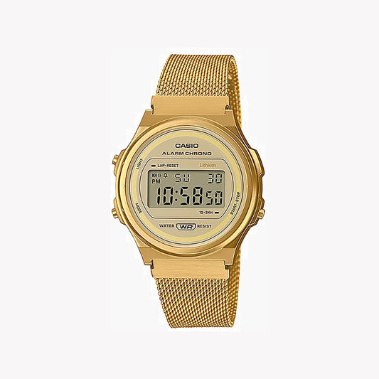 Casio A171WEMG-9A Montre unisexe vintage dorée