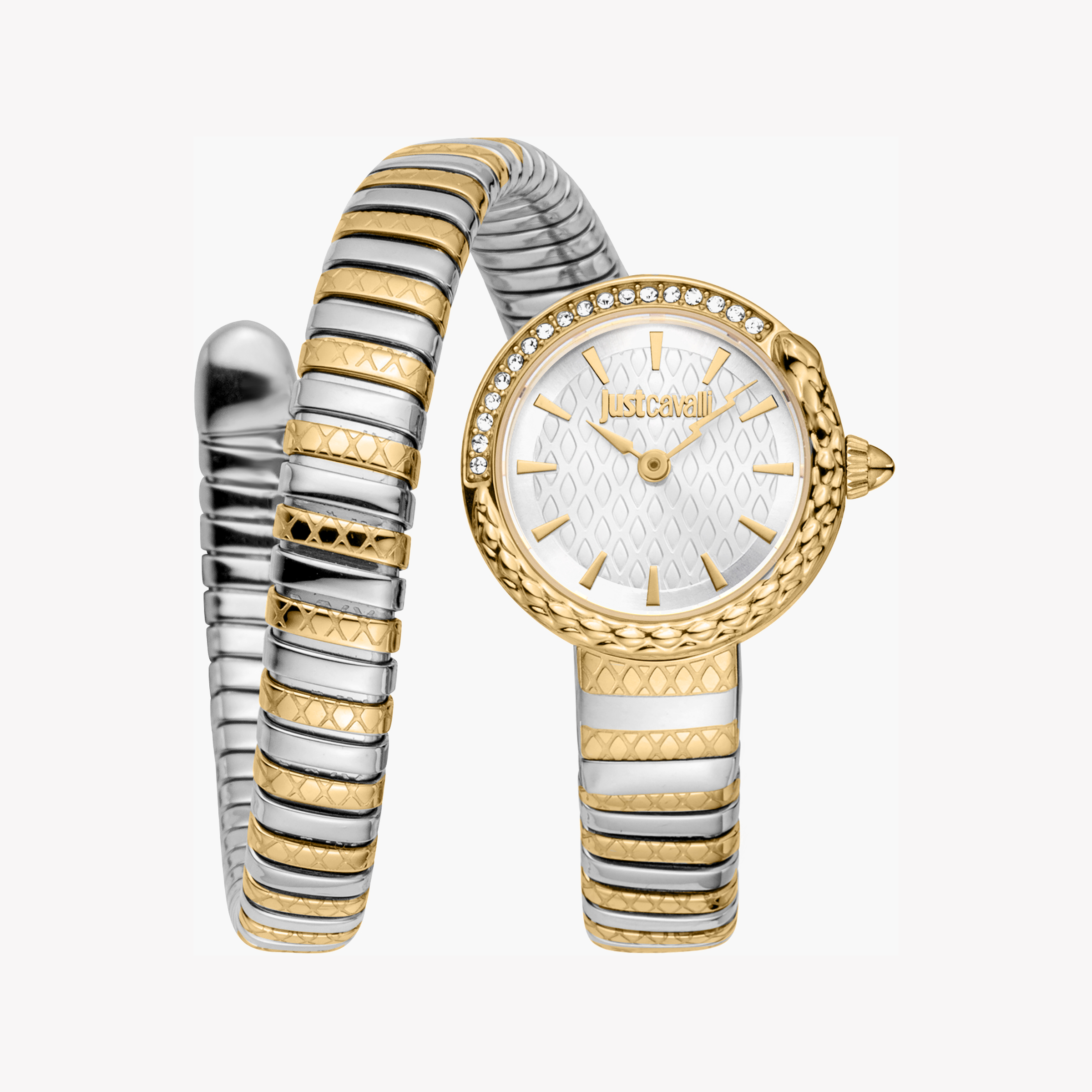 JUST CAVALLI JC1L301M0065 - ELEGANT TWILIGHT WOMEN'S WATCH with Two-Tone Silver & Gold Design