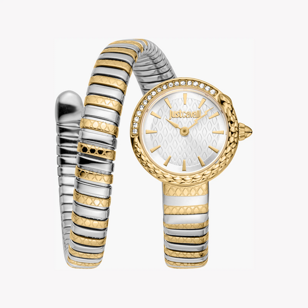 Just Cavalli Women's Two-Tone Watch, Silver Dial | Jc1l301m0065 by i-watch