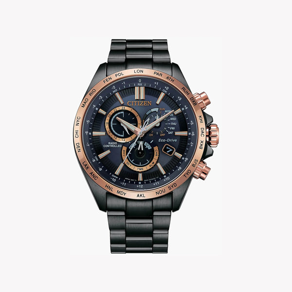 Citizen Cb5956-89l Elegant Black Stainless Steel - Modern Eco-Drive Men's Watch by i-watch