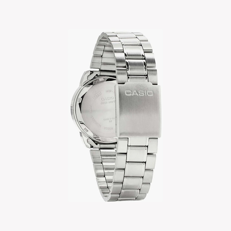 Seiko Men's Stainless Steel, Silver-Black | Mtp-1221a-1aveg by i-watch