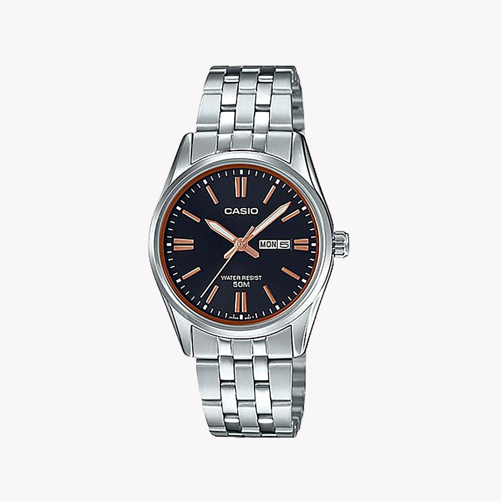 Casio Women's Silver Stainless Steel Watch, Silver Dial | Ltp-1335d-1a2 by i-watch