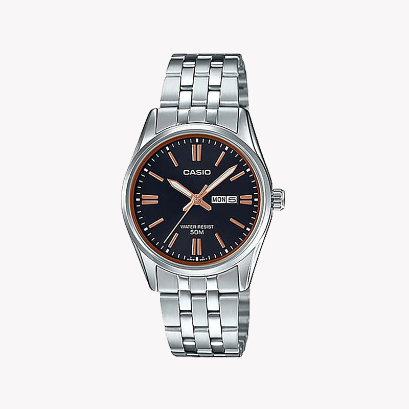 Casio Women's Silver Stainless Steel Watch, Silver Dial | Ltp-1335d-1a2 by i-watch