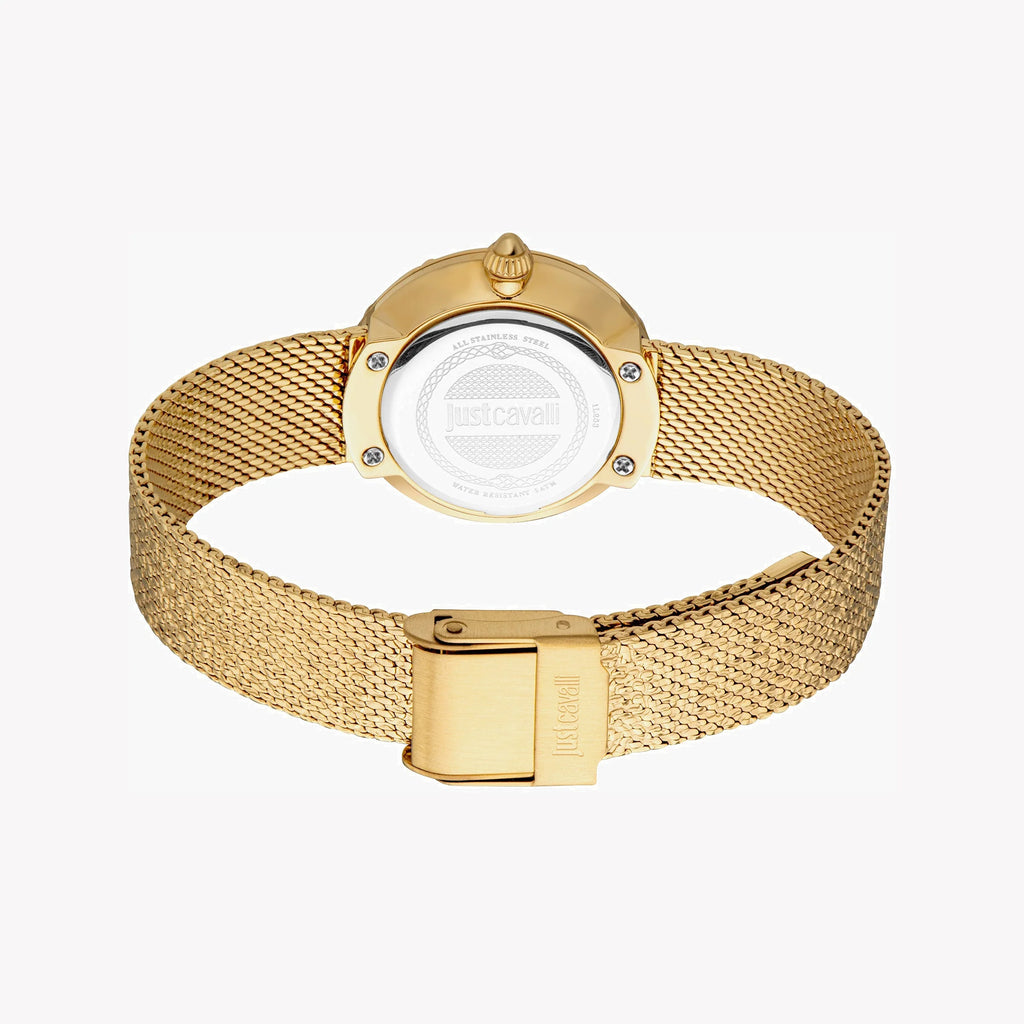 JUST CAVALLI Women's Watch with Gold Stainless Steel Case and Gold Stainless Steel Band-i-Watch-3