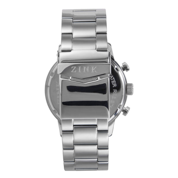Zink Zk127g2ss-26 Elegance Series - Modern Men's Stainless Steel Timepiece With Black Dial by i-watch