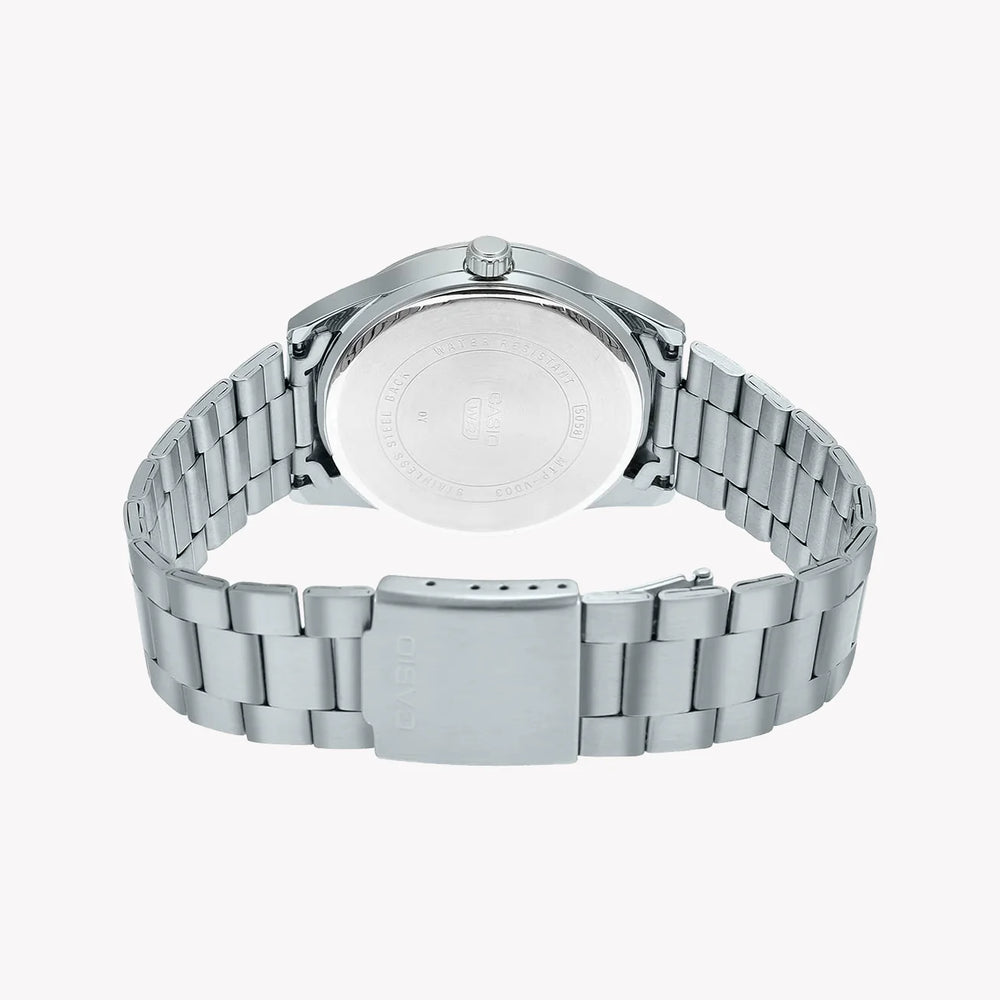 Casio Men's Silver Watch, White Dial | Mtp-Vd03d-7audf by i-watch
