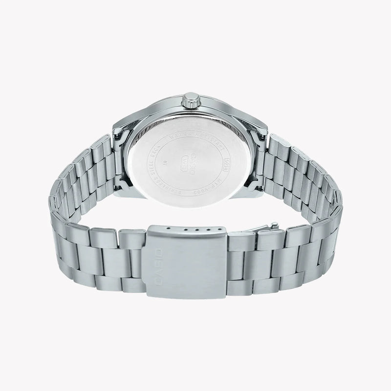 Casio Men's Silver Watch, White Dial | Mtp-Vd03d-7audf by i-watch