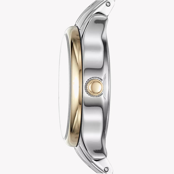 Fossil Women's Two Tone Silver & Gold Watch, Silver Dial | Bq1574 by i-watch