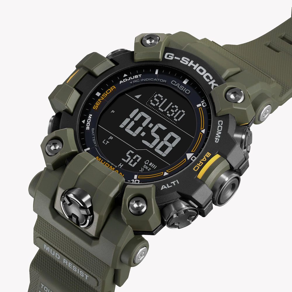 Casio Men's Green Resin Watch, Digital Display | Gw-9500-3er by i-watch