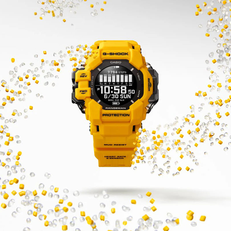 Casio Unisex Yellow Resin Watch, Digital | Gpr-H1000-9er by i-watch