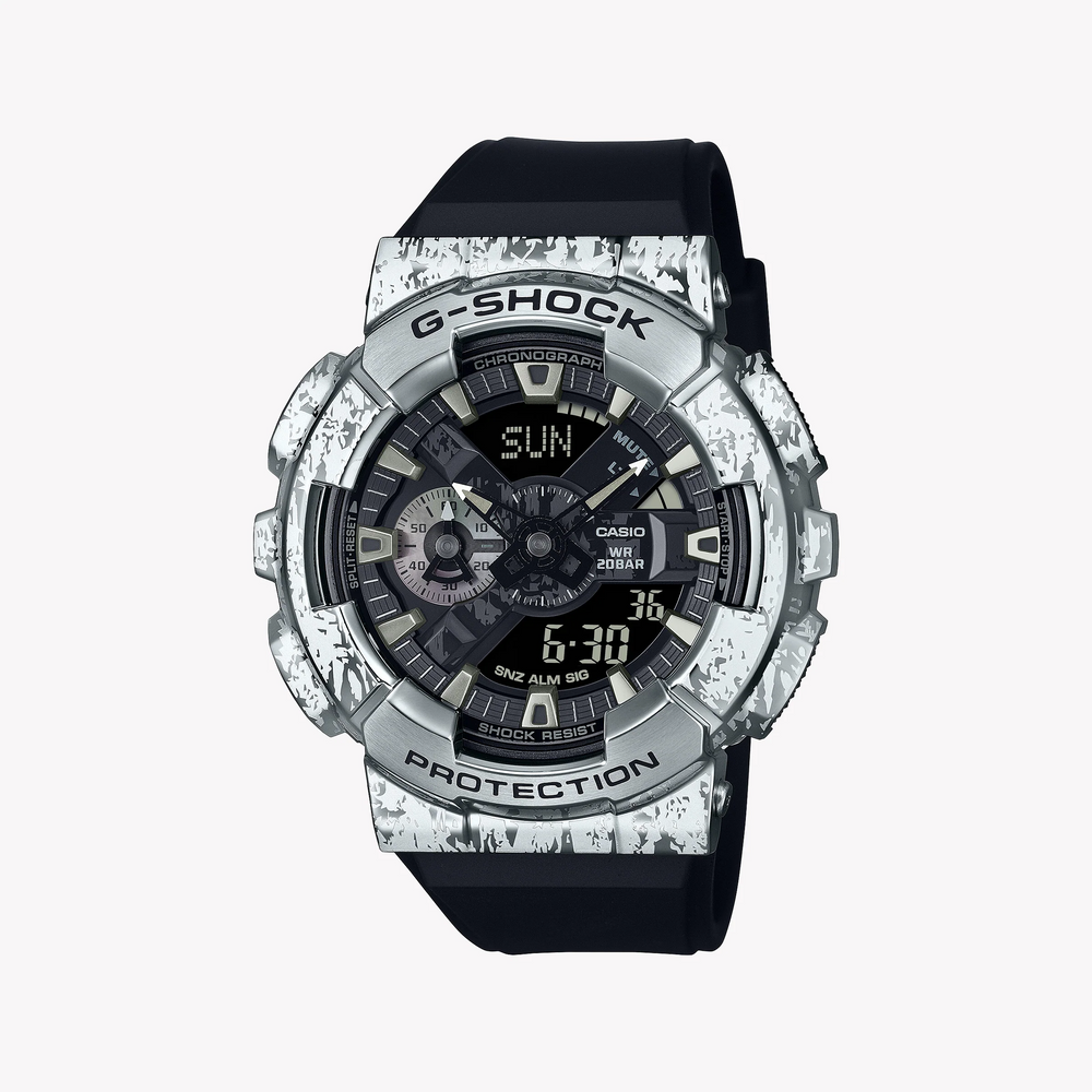Casio G-Shock Gm-110gc-1adr - Bold Elegance In Toughness Men's Watch With Stainless Steel Case And Black Resin Band by i-watch