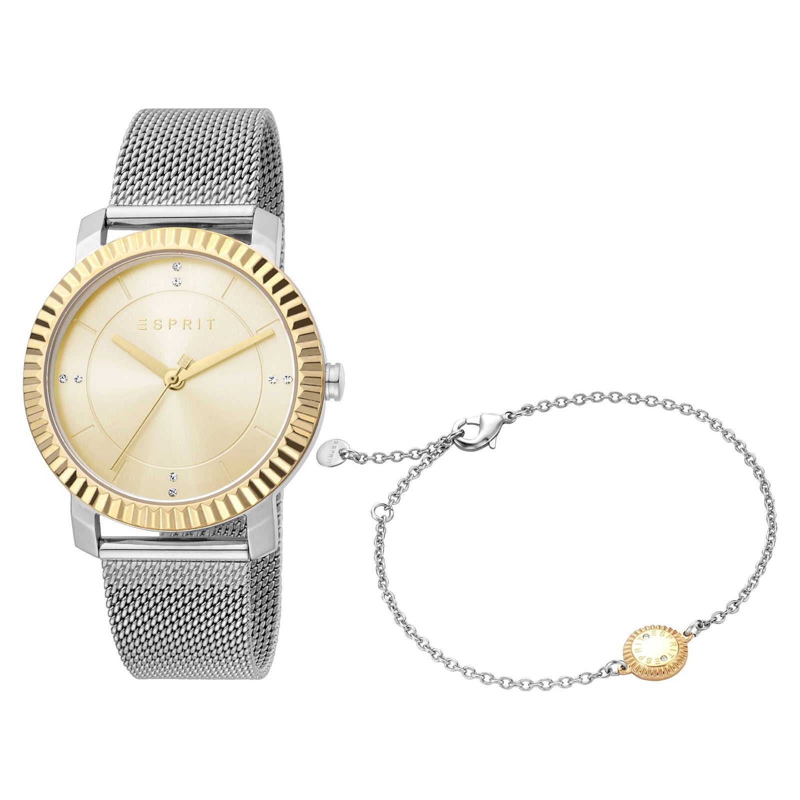 Esprit Women's Watch With Silver Stainless Steel Case And Silver Stainless Steel Band by i-watch
