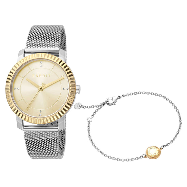 Esprit Women's Watch With Silver Stainless Steel Case And Silver Stainless Steel Band by i-watch