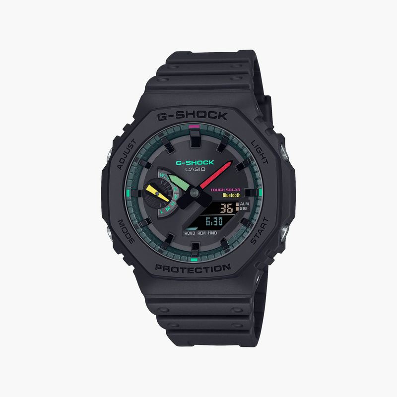 Casio G-Shock Men's Black Resin Watch, Matte Fluo | Ga-B2100mf-1aer by i-watch