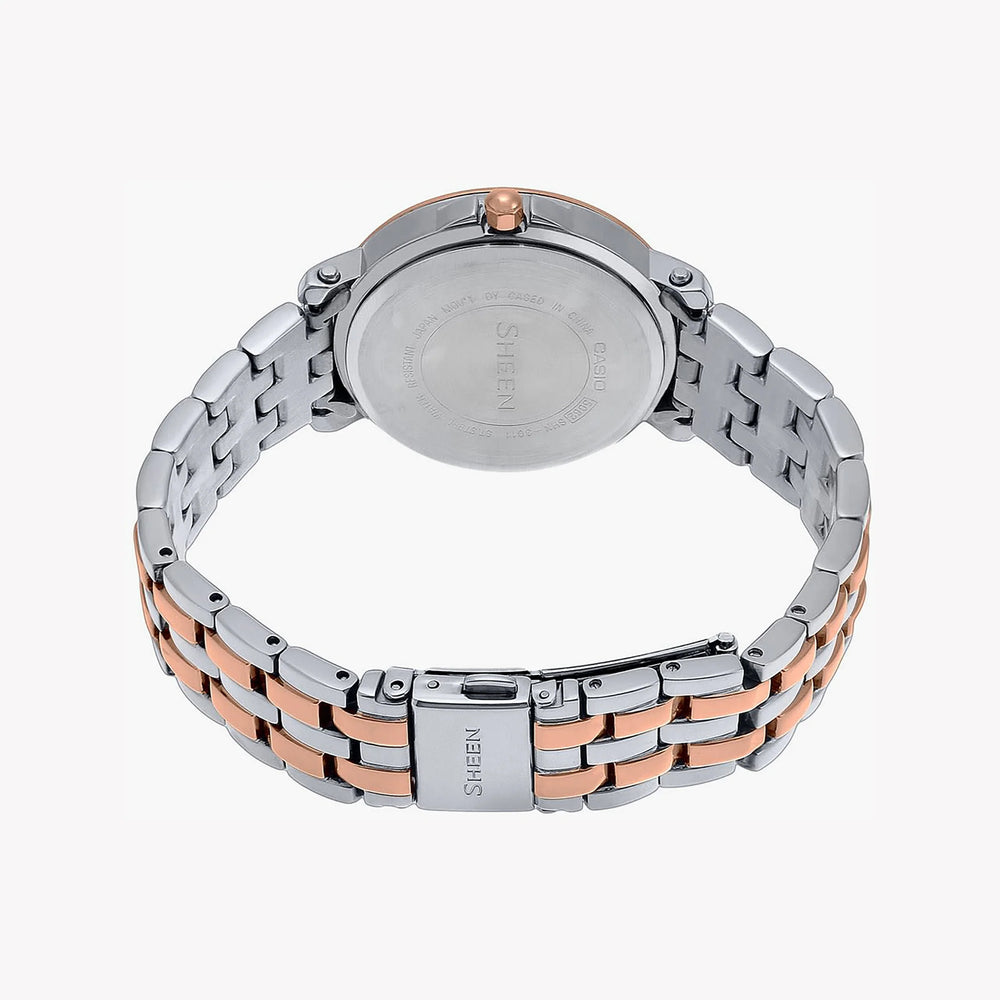 Casio Shn-3011sg-7adr Sporty Elegance - Rose Gold & Silver Women's Timepiece by i-watch