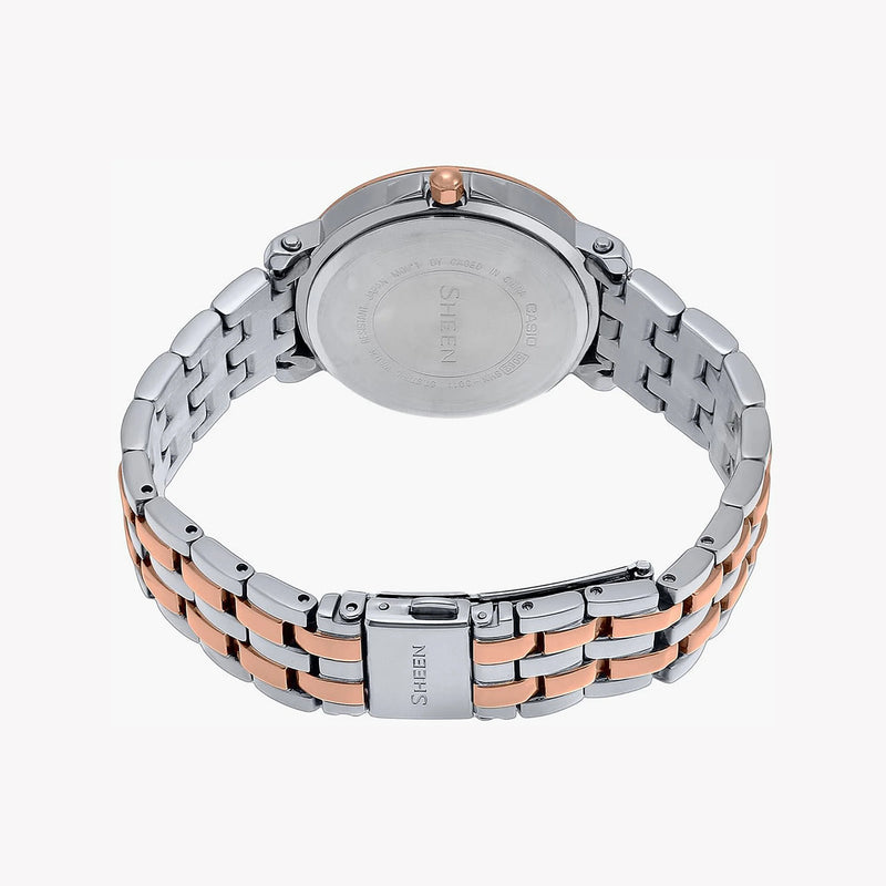 Casio Shn-3011sg-7adr Sporty Elegance - Rose Gold & Silver Women's Timepiece by i-watch