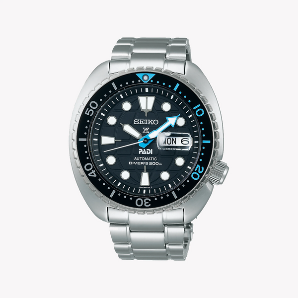 Seiko Prospex Men's Black Watch, Silver Band | Srpg19k1 by i-watch