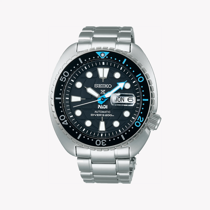 Seiko Prospex Men's Black Watch, Silver Band | Srpg19k1 by i-watch