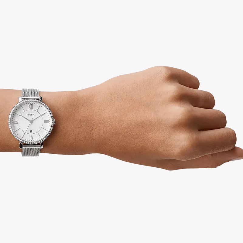 Fossil Women's Silver Stainless Steel Watch, Silver Dial | Es4627 by i-watch
