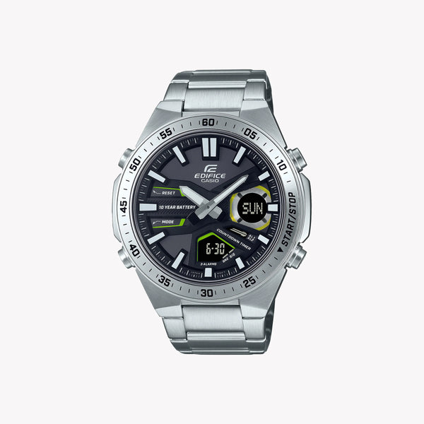 Casio Men's Silver Watch, Blue Dial | Efv-C110d-1a3vef by i-watch