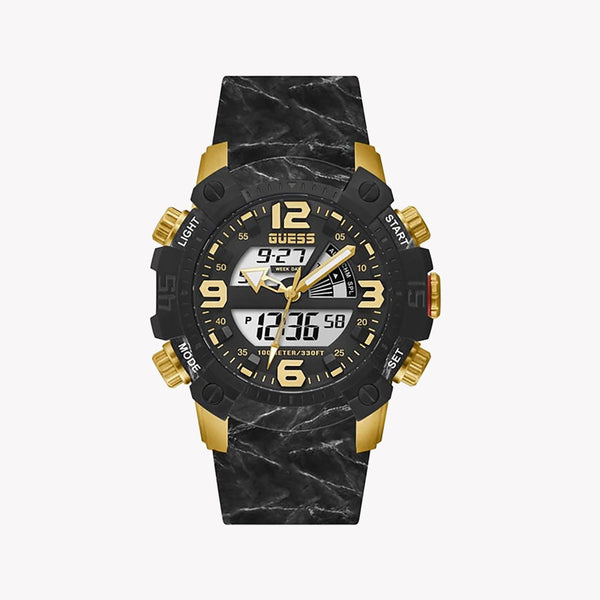 Guess Men's Gold Watch, Black Dial | Gw0421g2 by i-watch