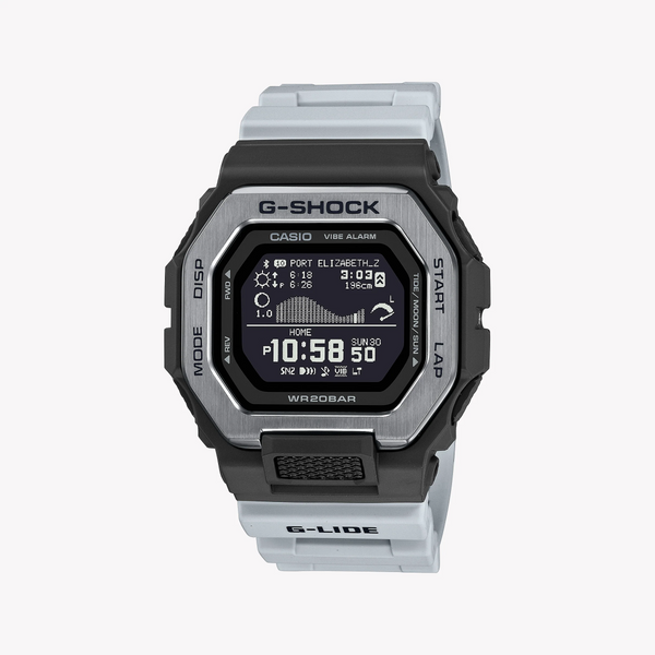 Casio G-Shock Gbx-100tt-8dr Elemental Adventurer - Men's Watch With Black Stainless Steel Case And White Band by i-watch