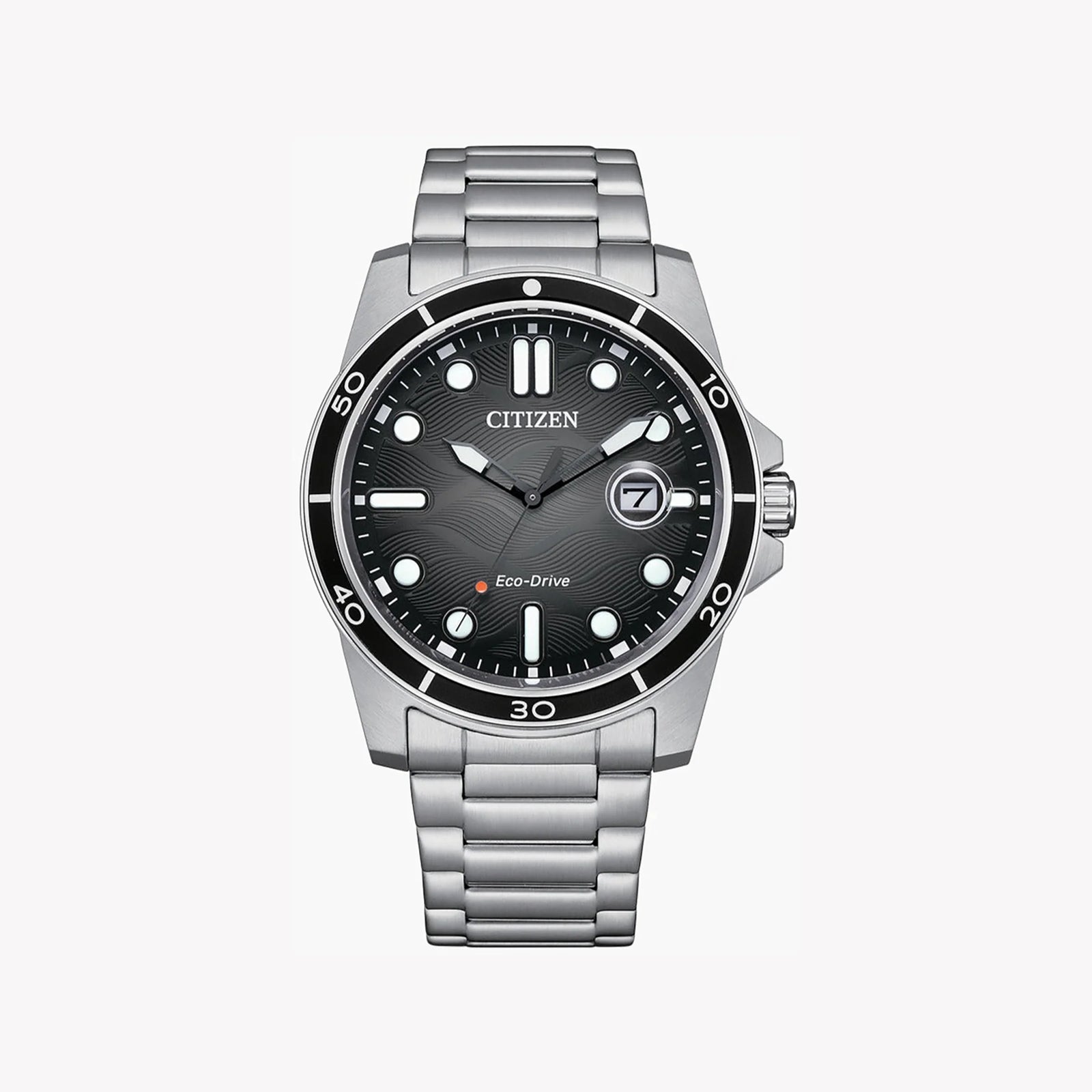 Citizen Aw1816-89e Men's Eco-Drive - Timeless Silver Styler With Date Function by i-watch