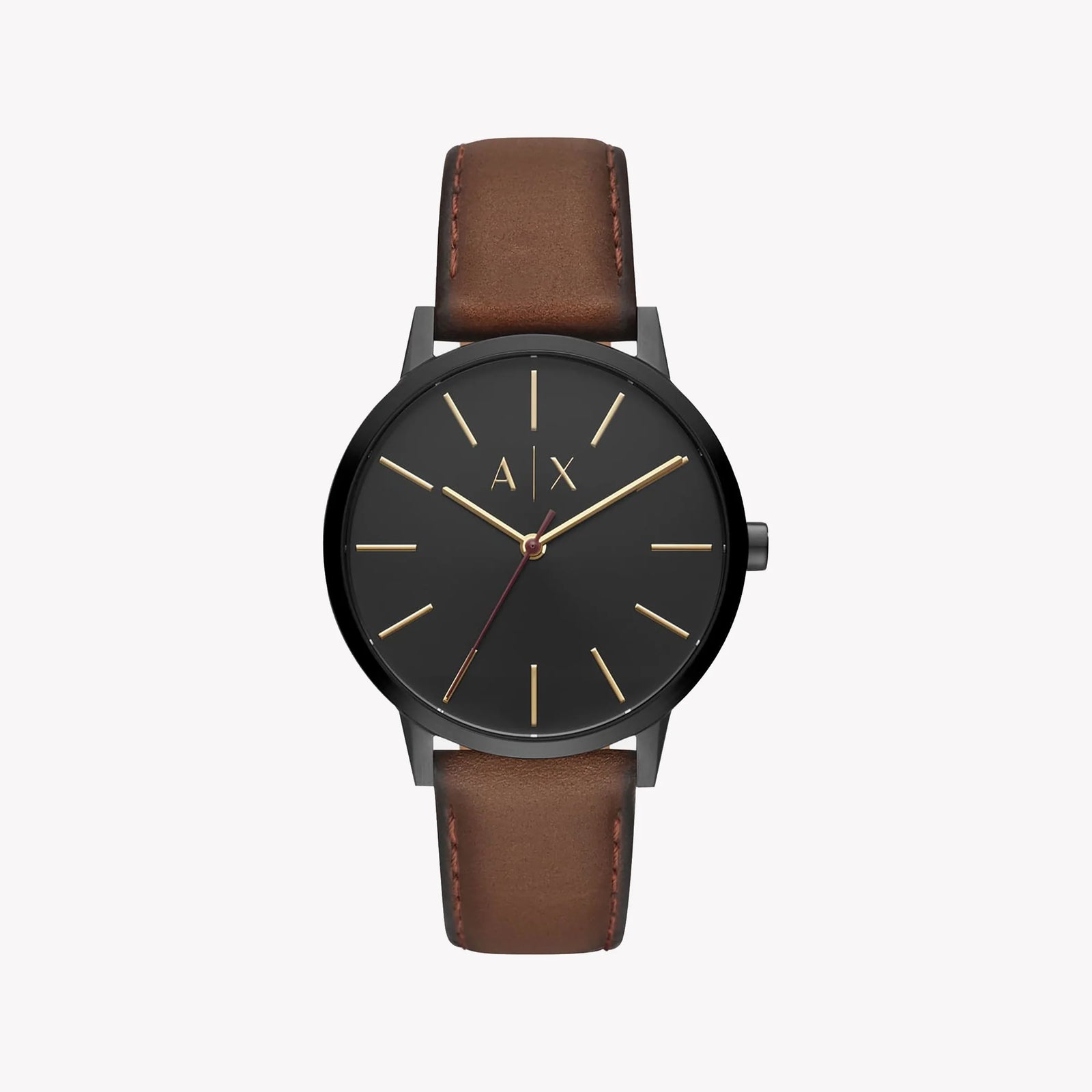 Armani Exchange Men's Black Leather Watch, Stainless Steel | Ax2706 by i-watch