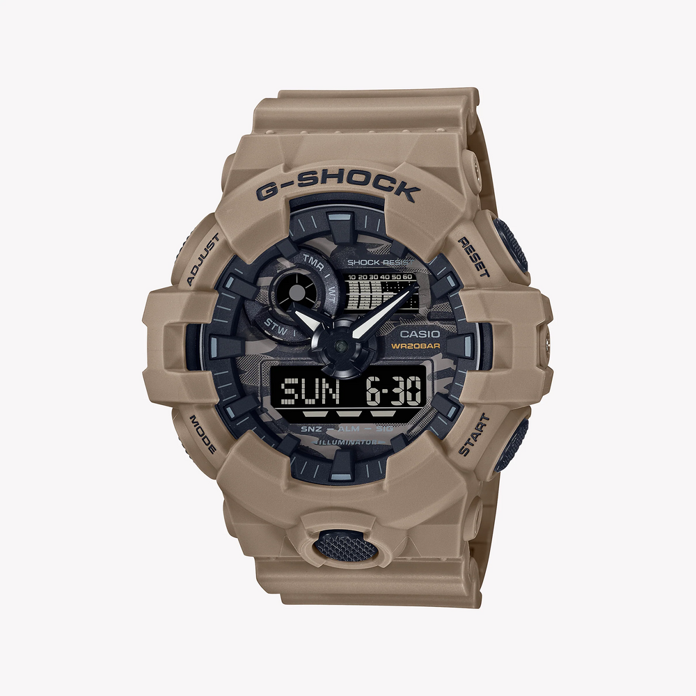 Casio G-Shock Ga-700ca-5adr - Sporty Beige Resin Timepiece For Men by i-watch