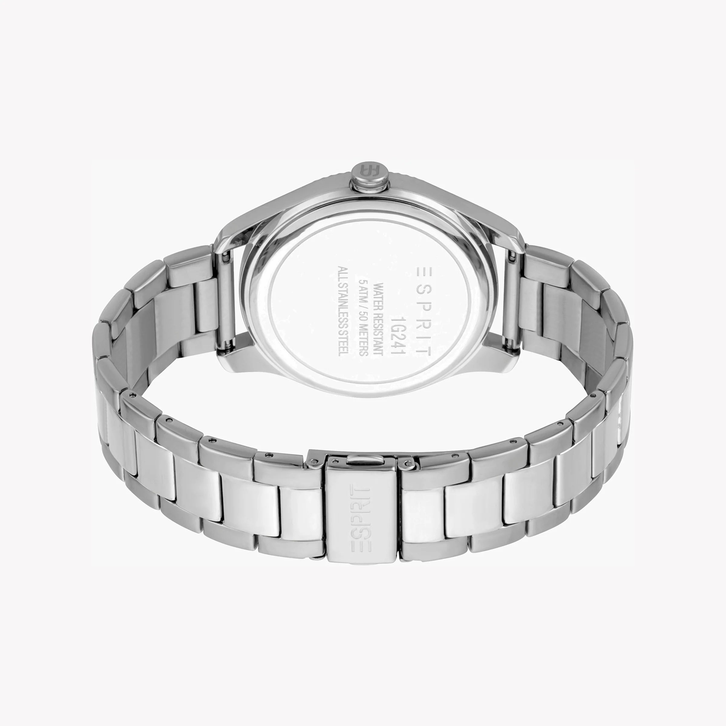 ESPRIT MEN'S SILVER STAINLESS STEEL TIMEPIECE - ELEGANTLY DURABLE WATCH WITH CLASSIC CHARM