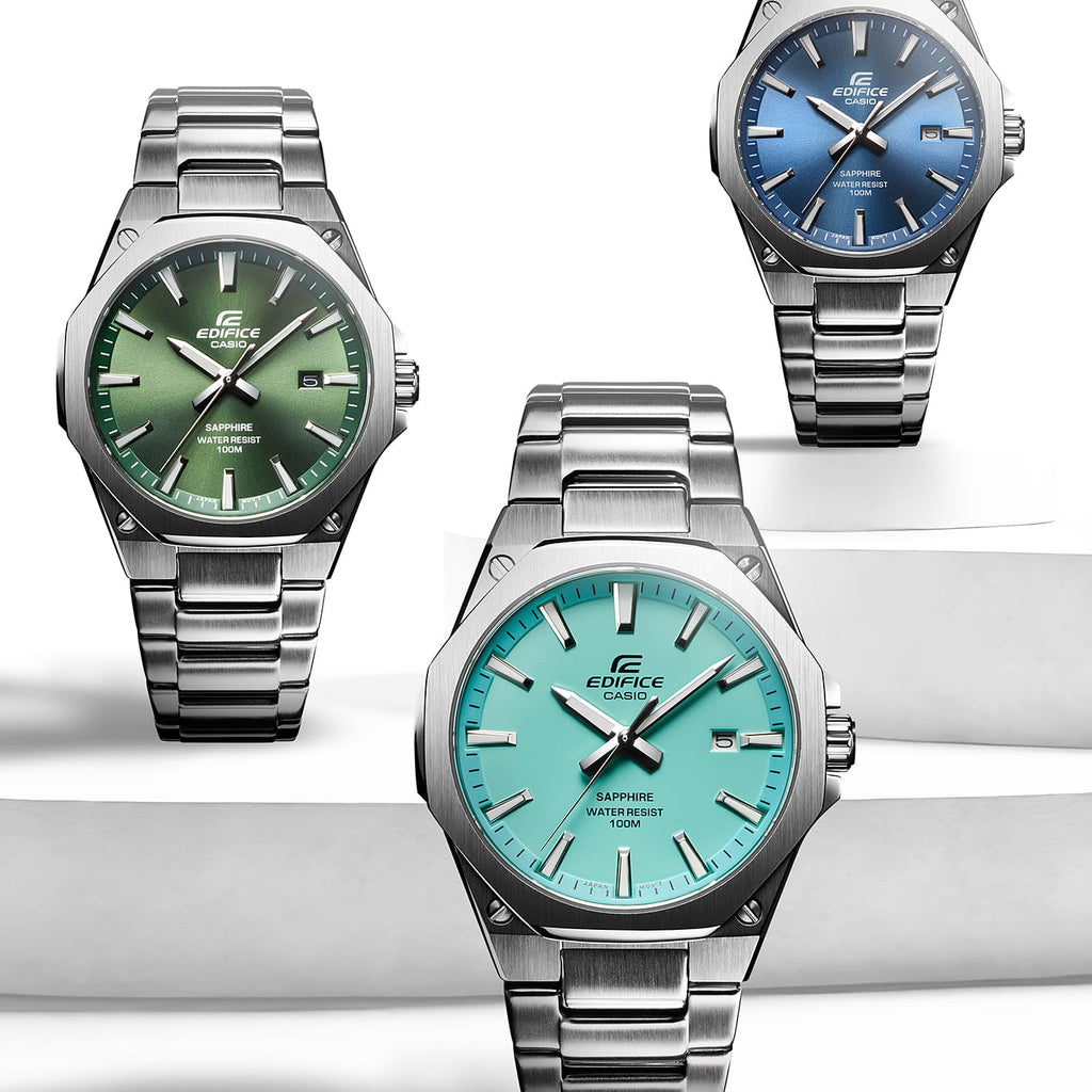 EDIFICE EFR-S108D-2AVUEF - MEN'S STYLISH BLUE DIAL STAINLESS STEEL WATCH-i-Watch-6