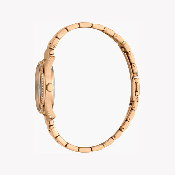 Esprit Women's Rose Gold Stainless Steel Watch, Silver Dial | Es1l085m0015 by i-watch