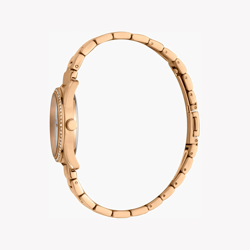 Esprit Women's Rose Gold Stainless Steel Watch, Silver Dial | Es1l085m0015 by i-watch