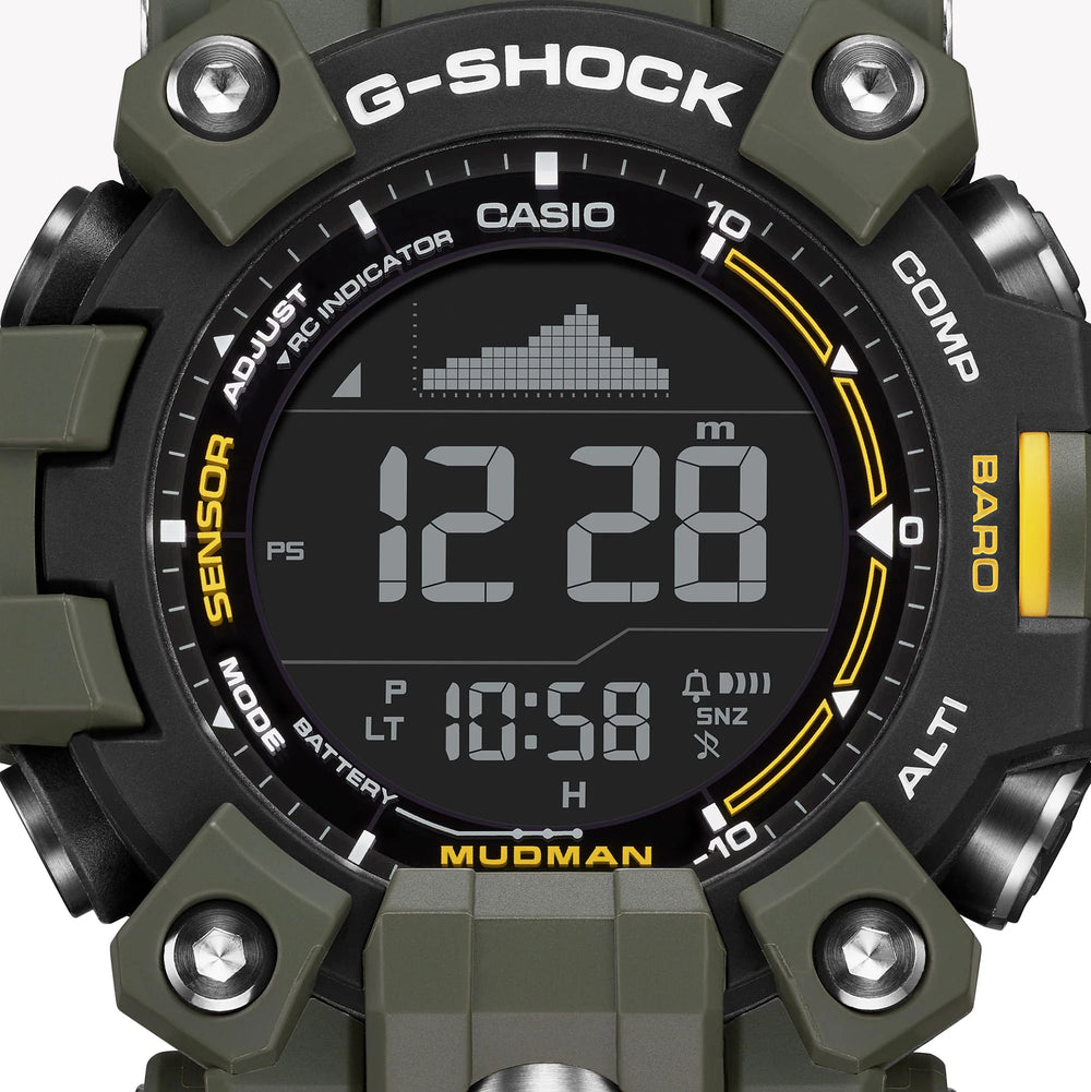 Casio Men's Green Resin Watch, Digital Display | Gw-9500-3er by i-watch
