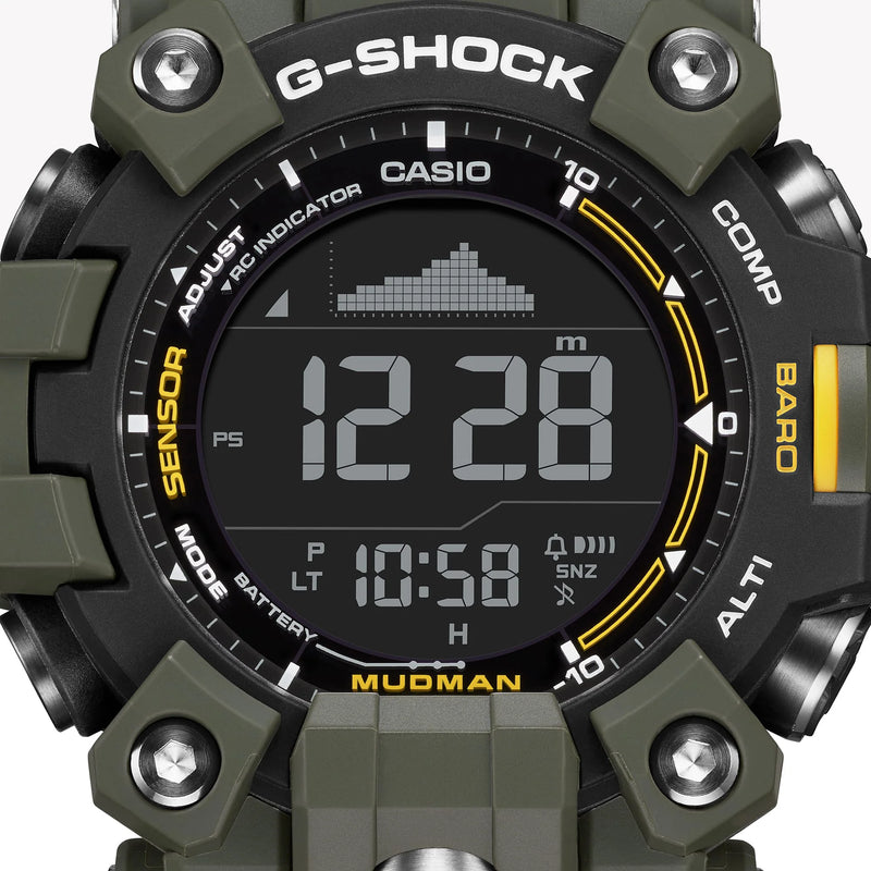 Casio Men's Green Resin Watch, Digital Display | Gw-9500-3er by i-watch