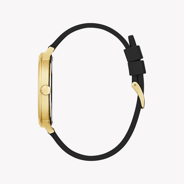 Guess Women's Gold Stainless Steel, Black Silicone | Gw0503g1 by i-watch