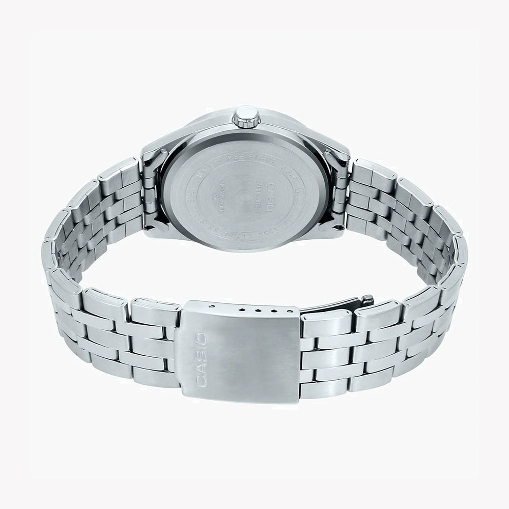 Casio Mtp-1335d-1avdf Sporty Elegance - Men's Stainless Steel Watch With Black Dial by i-watch