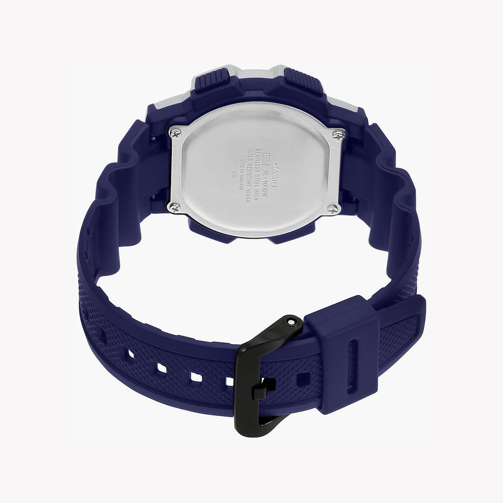 Casio Men's Grey Blue Resin Watch, Digital Display | Ae-1000w-2avdf