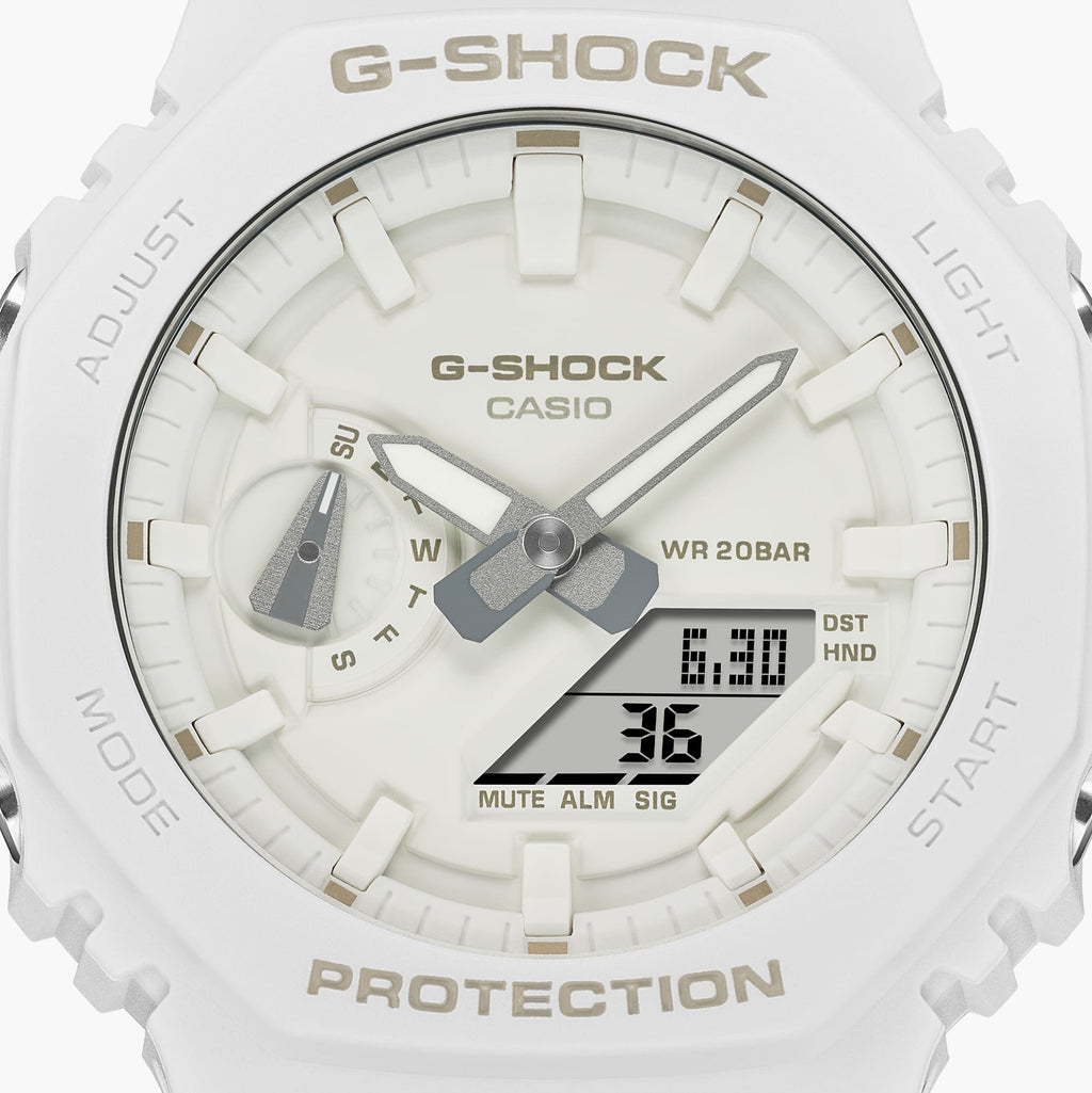 CASIO G-SHOCK GA-2100-7A7DR - ADVENTURE-READY WHITE RESIN MEN'S WATCH-i-Watch-5