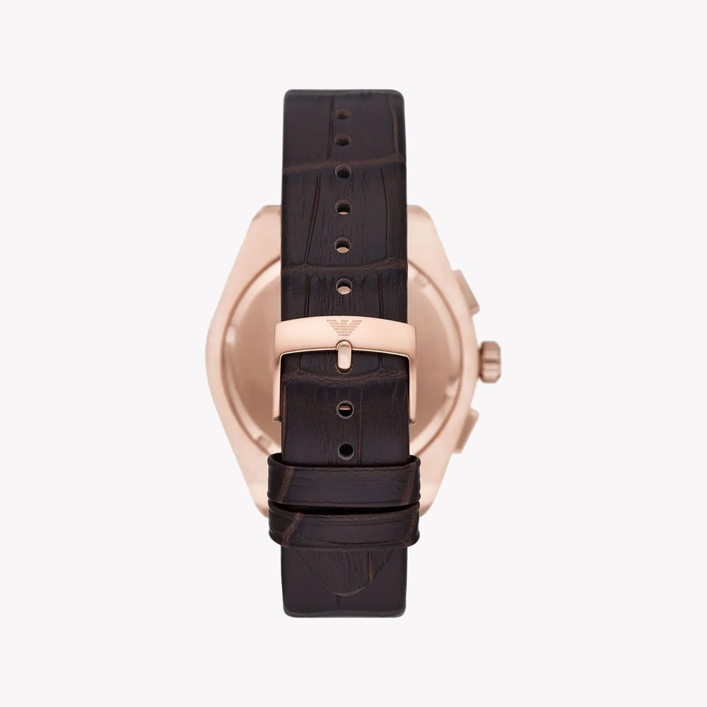 Emporio Armani Women's Rose Gold Watch, Blue Dial | Ar11563 by i-watch