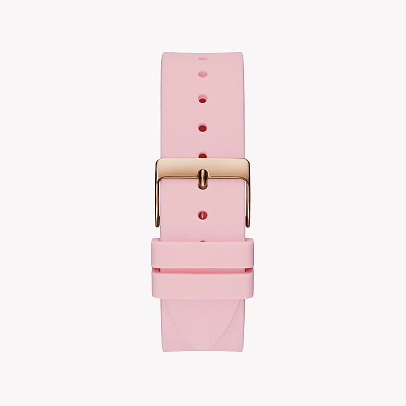 Guess Women's Rose Gold Watch, Pink Silicone | Gw0109l2 by i-watch